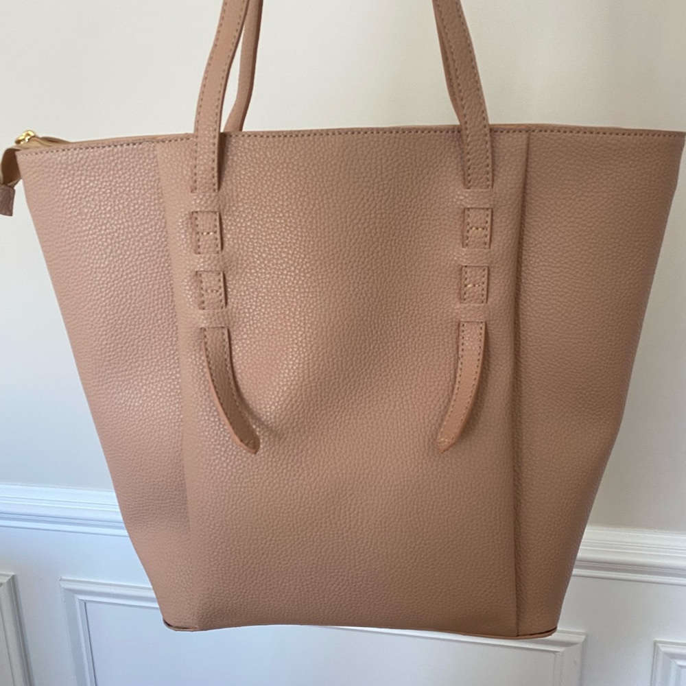 Elegant Tan Women's Tote Bag by Mr.Cat